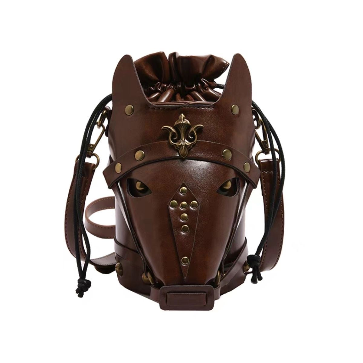 Angel Ark Israk Nightingale Bag | Horse Head Helmet Leather Bag