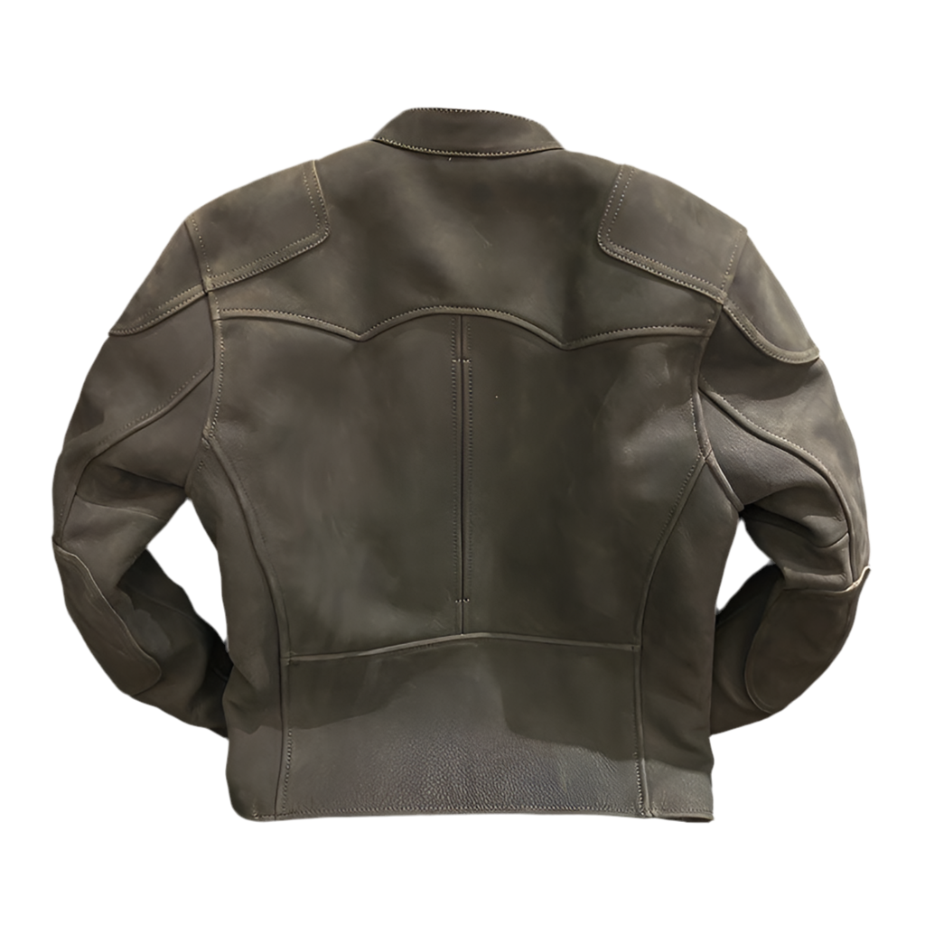 7347 ARASY™  Leather Gray Bombadier Jacket