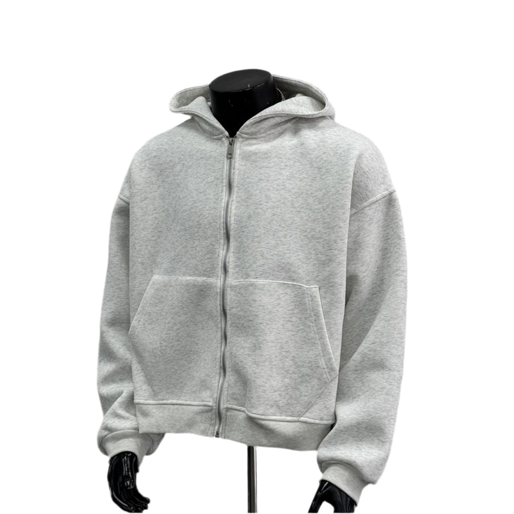 White Bomber With Hoodie