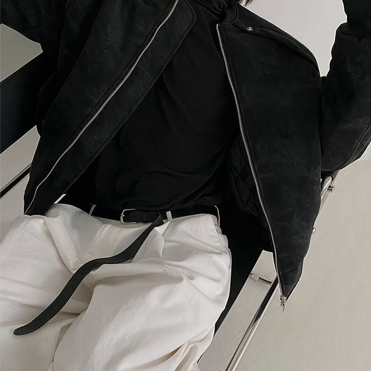 Men's Casual Bomber Jacket - Khaki