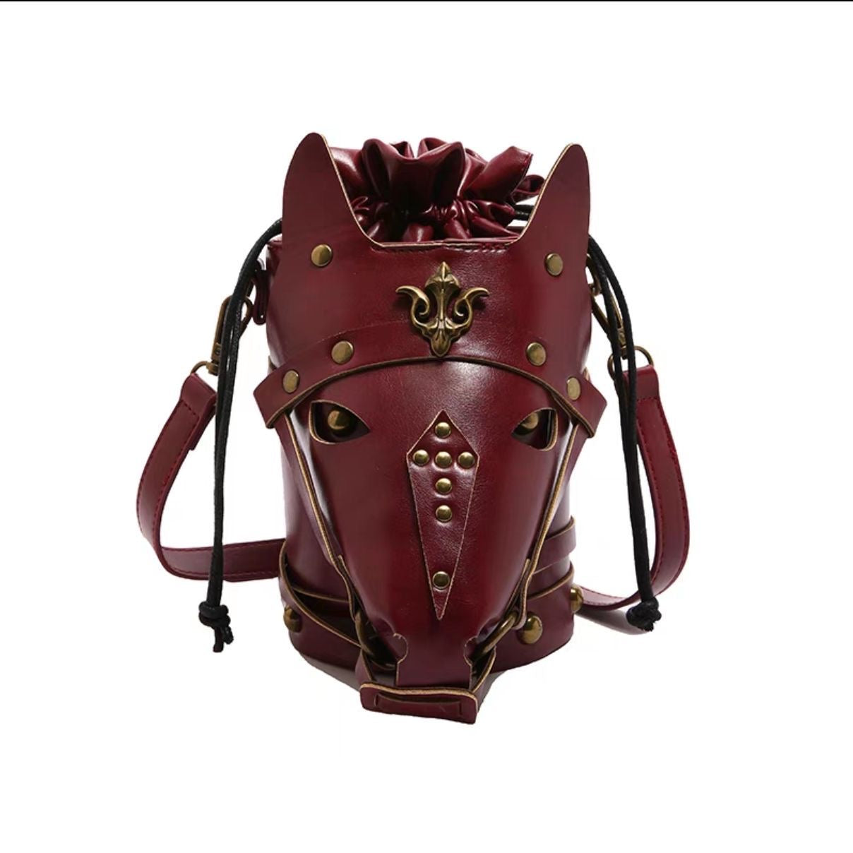 Angel Ark Israk Nightingale Bag | Horse Head Helmet Leather Bag