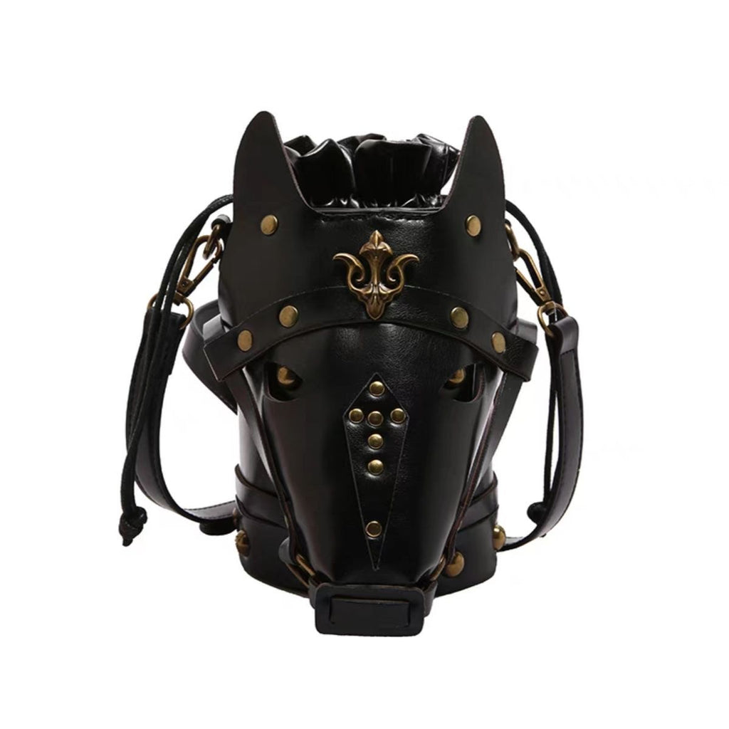 Angel Ark Israk Nightingale Bag | Horse Head Helmet Leather Bag