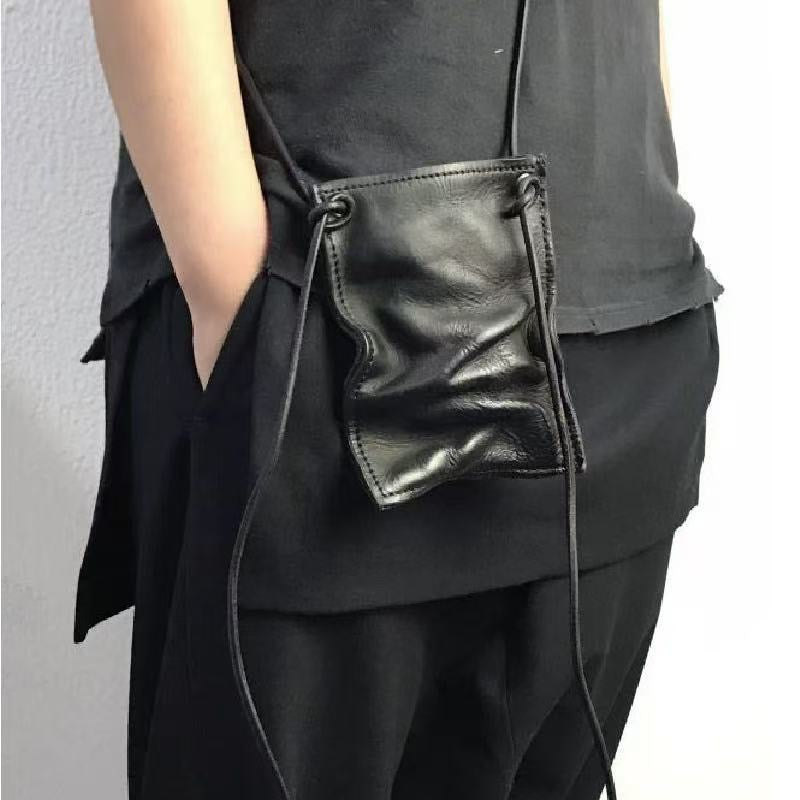 Monk’s key Leather Small Bag
