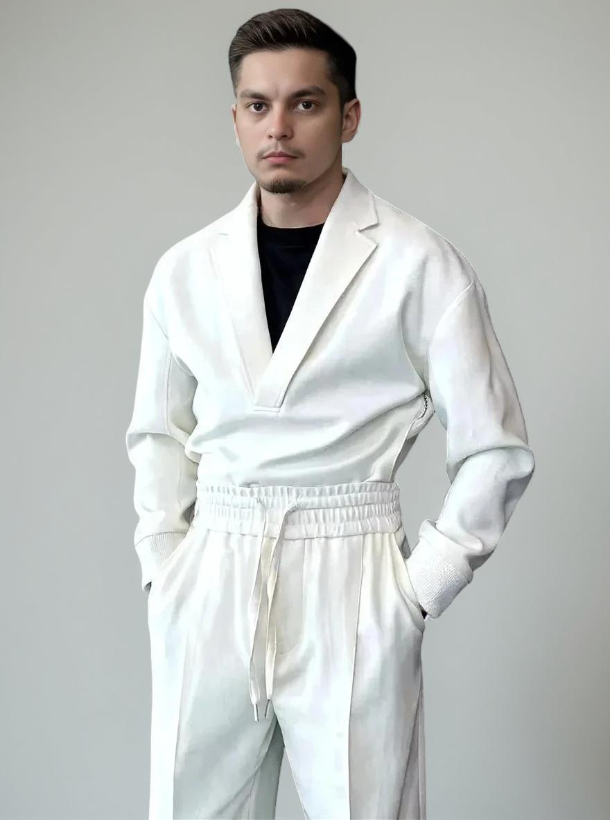 Minimalist Luxe Lounge Set – White | by The Dr Intern Company